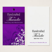 Allureギフトラベル名刺「手作り…」 (正面&裏面)