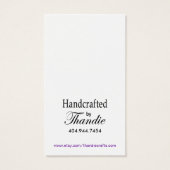 Allureギフトラベル名刺「手作り…」 (裏面)