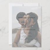 Allure書道の写真結婚's 招待状 (正面)