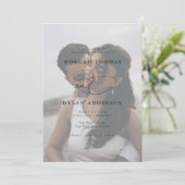 Allure書道の写真結婚's 招待状 (スタンド正面)