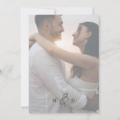 Allure書道の写真結婚's 招待状 (裏面)