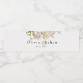 Allure – ホワイトローズ&ベビーズブレスーズ結婚ズ ペットボトルラベル (シングルラベル)