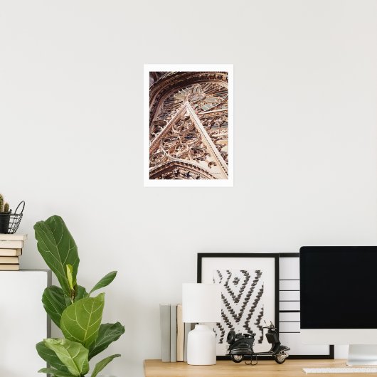 "Allure"教会の建築の水色 ポスター (ホームオフィス)