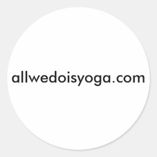 allwedoisyogaのステッカー ラウンドシール