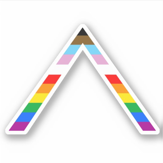Ally プログレス プライド ステッカー シール (正面)