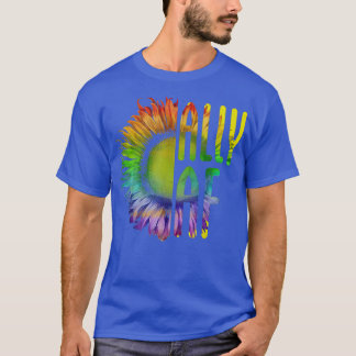 Ally AF Gay Pride Month LGBT Rainbow Sunflower  Tシャツ