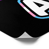 Ally AF II - LGBTQフラグゲイトランス同性愛者プライド ポスター (角)