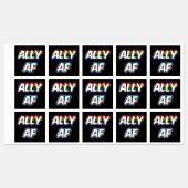 Ally AF II - LGBTQフラグゲイトランス同性愛者プライド ラベル (シート)
