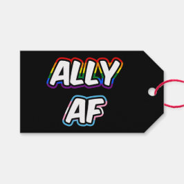 Ally AF II - LGBTQ フラッグ ゲイ トランス クィア プライド ギフトタグ