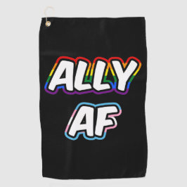 Ally AF II - LGBTQ フラッグ ゲイ トランス クィア プライド ゴルフタオル