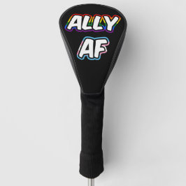 Ally AF II - LGBTQ フラッグ ゲイ トランス クィア プライド ゴルフヘッドカバー