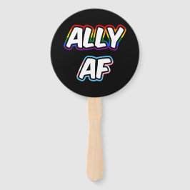 Ally AF II - LGBTQ フラッグ ゲイ トランス クィア プライド ハンドファン