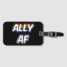 Ally AF II - LGBTQ フラッグ ゲイ トランス クィア プライド ラゲッジタグ