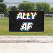 Ally AF II - LGBTQ フラッグ ゲイ トランス クィア プライド 横断幕 (インサイチュ)