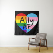 Ally AF III - LGBTQフラグゲイトランス同性愛者プライド タペストリー (インサイチュ)