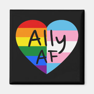 Ally AF III - LGBTQフラグゲイトランス同性愛者プライド マグネット