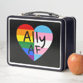 Ally AF III - LGBTQフラグゲイトランス同性愛者プライド メタルランチボックス (インサイチュ)