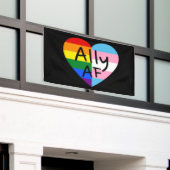 Ally AF III - LGBTQフラグゲイトランス同性愛者プライド 横断幕 (ビルの外側)
