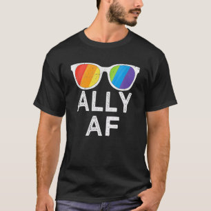 Ally Af Sunglasses Trans Flag Love Equality LGBT Tシャツ