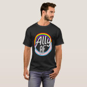 Ally Af Trans Flag Love Equality Lgbtプライド国旗L Tシャツ (正面フル)