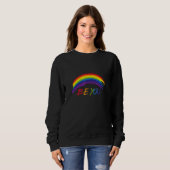 Ally Be You Rainbow LGBTQ Rainbow Flag Gay Pride G スウェットシャツ (正面フル)