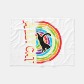 Ally Cat Lgbt Pride Cat  フリースブランケット (正面(横))