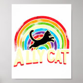 Ally Cat Lgbt Pride Cat  ポスター (正面)