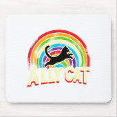 Ally Cat Lgbt Pride Cat  マウスパッド (正面)