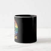 Ally Cat LGBT Rainbow Flag LGBTQ Gift ツートーンマグカップ (中央)