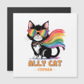Ally Cat - Rainbow Cat LGBTQプライド (正面/裏面)