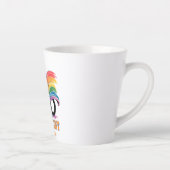 Ally Cat - Rainbow Cat LGBTQプライド カフェラテマグ (右)