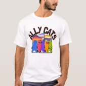 Ally Cats LGBT Equality Support Tシャツ (正面)