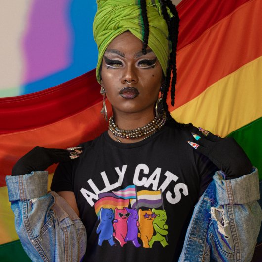 Ally Cats LGBT Equality Support Tシャツ
