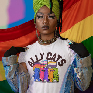 Ally Cats LGBT Equality Support Tシャツ
