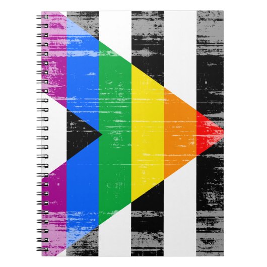 ALLY FLAG DISTRESSED -.png ノートブック (正面)