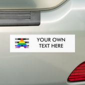 ALLY FLAG DISTRESSED -.png バンパーステッカー (車上)