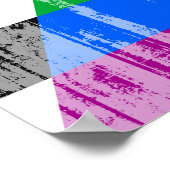 ALLY FLAG DISTRESSED -.png ポスター (角)
