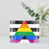 ALLY FLAG DISTRESSED -.png ポストカード (スタンド正面)