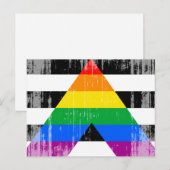 ALLY FLAG DISTRESSED -.png ポストカード (正面/裏面)