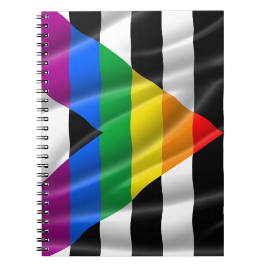 ALLY FLAG FLYING -.png ノートブック (正面)