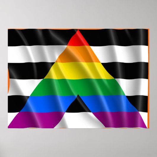 ALLY FLAG FLYING -.png ポスター (正面)