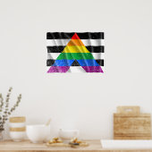 ALLY FLAG FLYING -.png ポスター (キッチン)