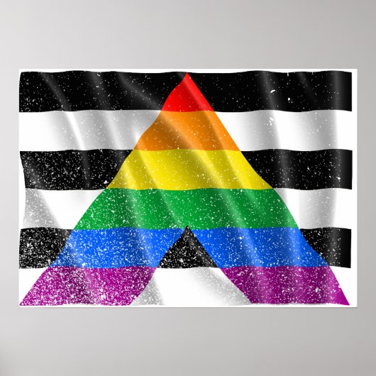 ALLY FLAG FLYING -.png ポスター (正面)