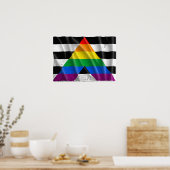 ALLY FLAG FLYING -.png ポスター (キッチン)