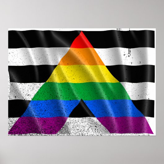 ALLY FLAG FLYING -.png ポスター (正面)