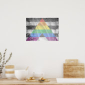 ALLY FLAG FLYING -.png ポスター (キッチン)
