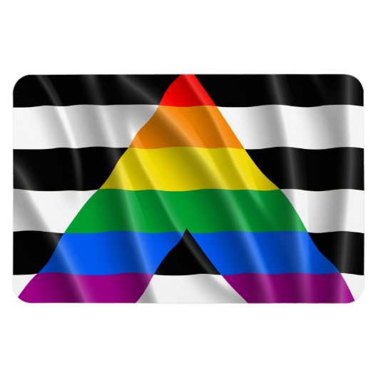 ALLY FLAG FLYING -.png マグネット (横)