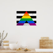 ALLY FLAG ORIGINAL -.png ポスター (キッチン)