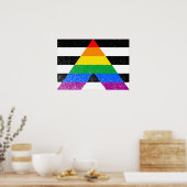 ALLY FLAG ORIGINAL -.png ポスター (キッチン)