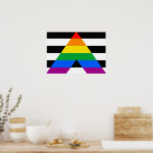 ALLY FLAG ORIGINAL -.png ポスター (キッチン)